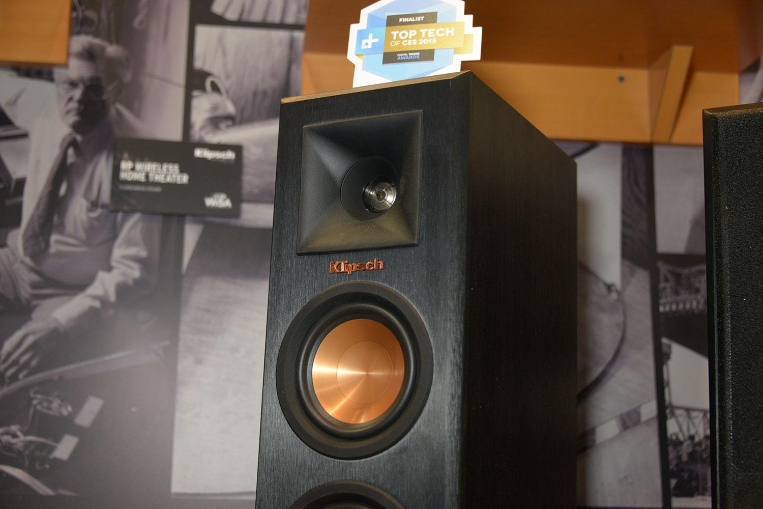 klipsch shows reference premiere wireless home theater system 6793