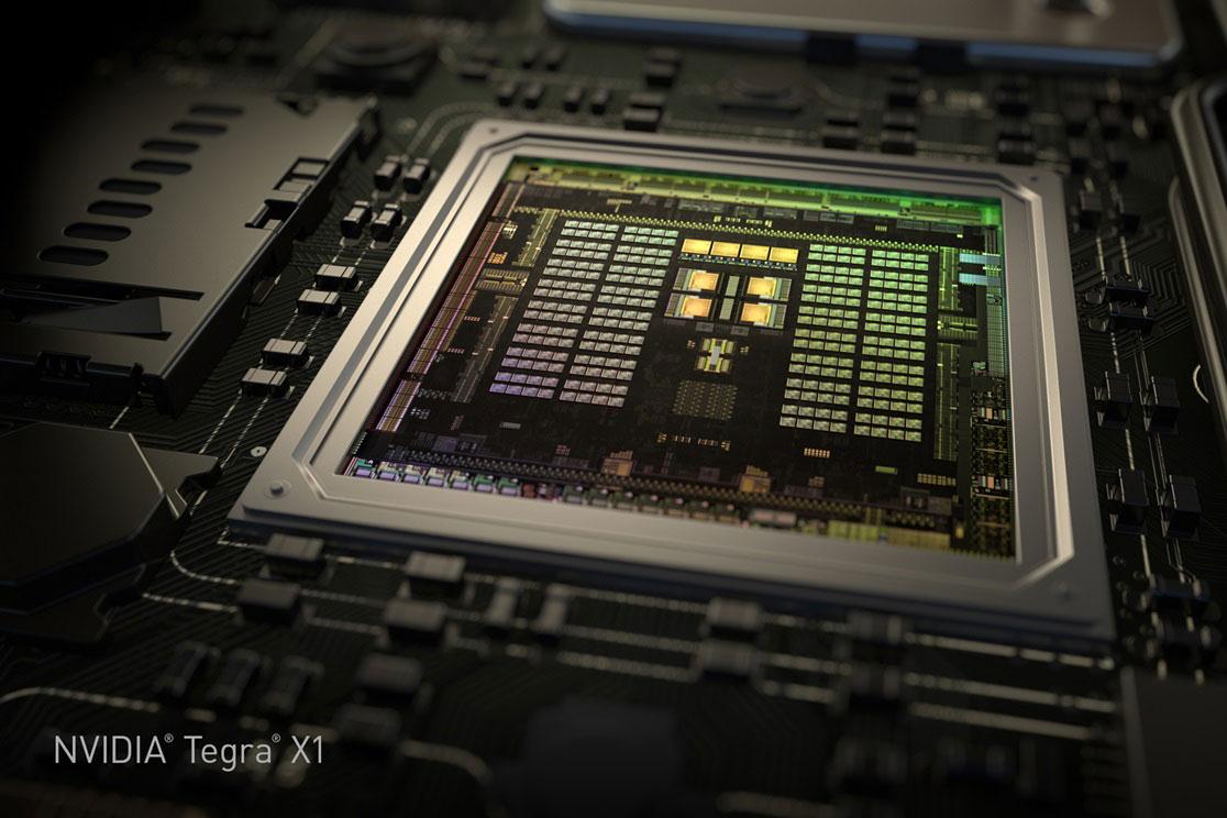 A render of Nvidia's Tegra X1 chip.