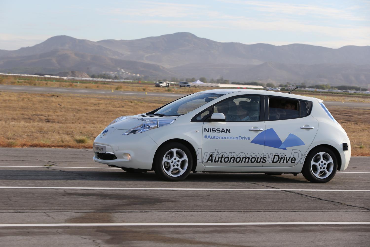 Nissan Leaf self-driving prototype