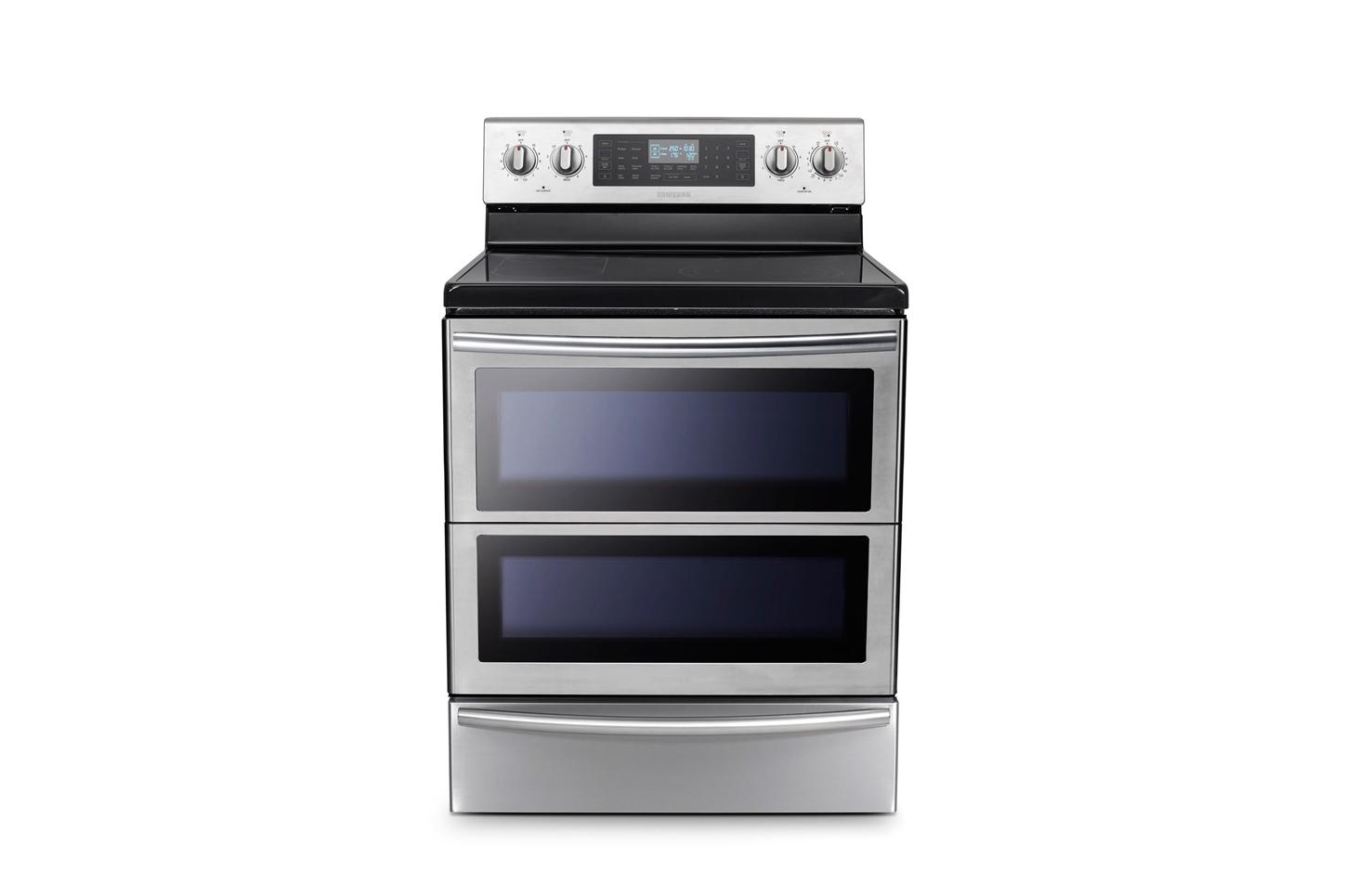 samsungs home appliances at ces 2015 samsung 30  freestanding flex duo oven range with double door image 1