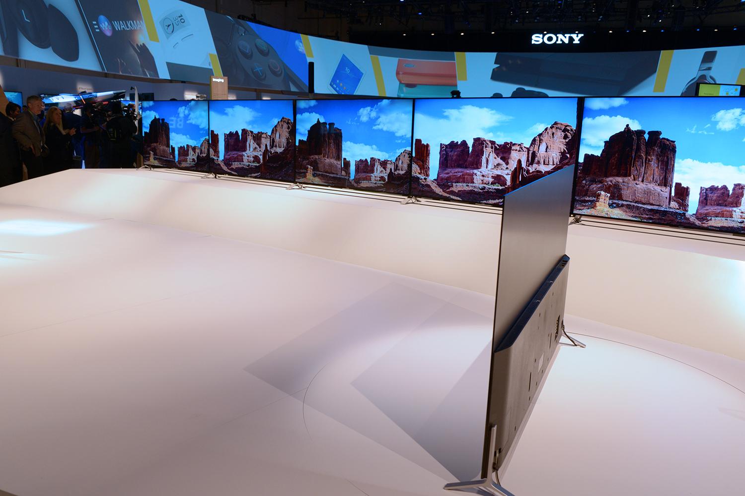 sony brings big 4k uhd netflix news and ultra thin tvs to ces 2015 x900c tv 5