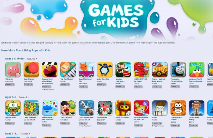 apple adds age subcategories kids help parents pick apps itunes games for