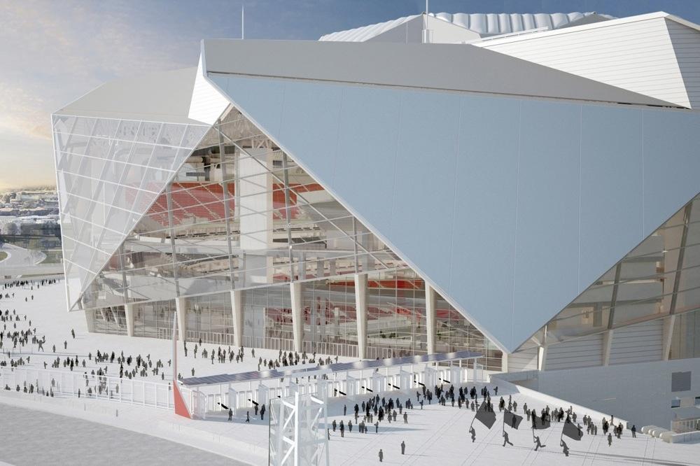 atlanta falcons new stadium incredible retractable roof high tech amenities 11