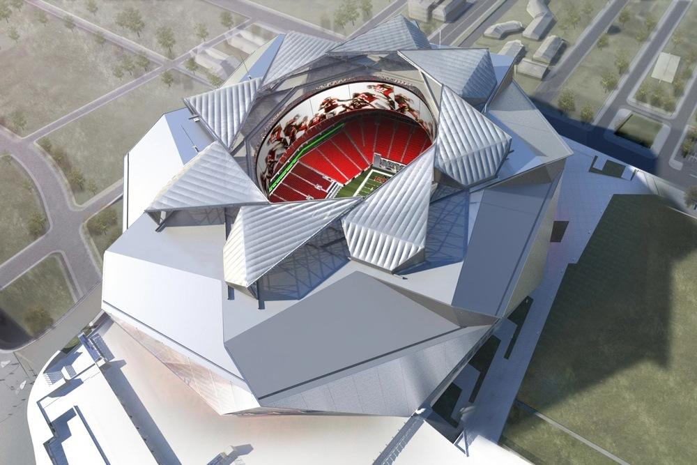 atlanta falcons new stadium incredible retractable roof high tech amenities 5