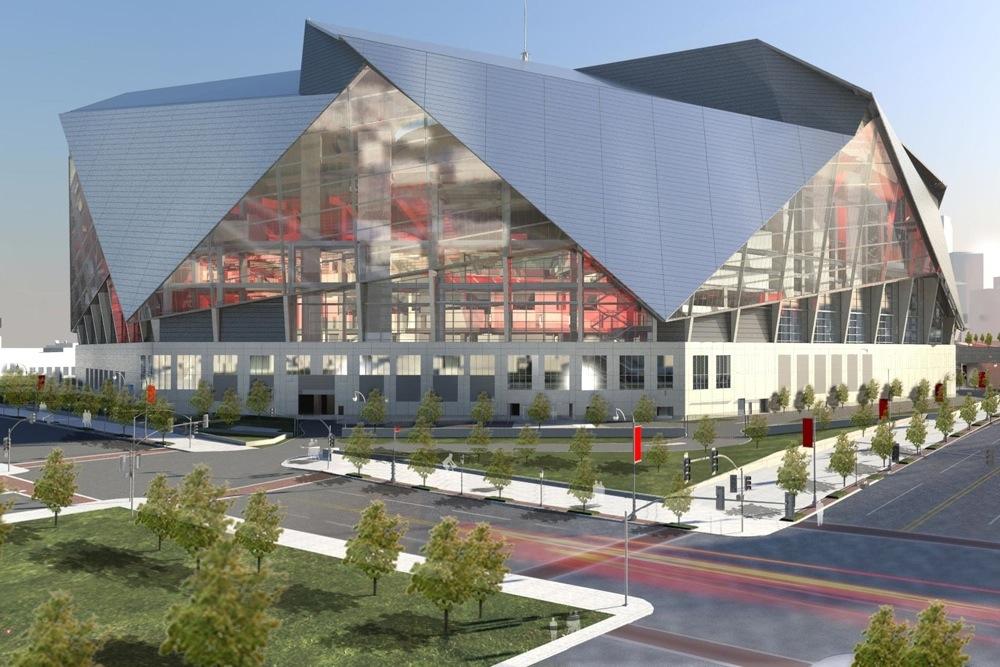 atlanta falcons new stadium incredible retractable roof high tech amenities 8