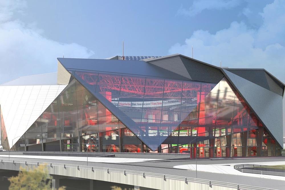 atlanta falcons new stadium incredible retractable roof high tech amenities 9