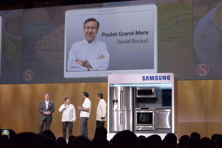 samsung cooks new chef collection tablet app cheif ces 2015