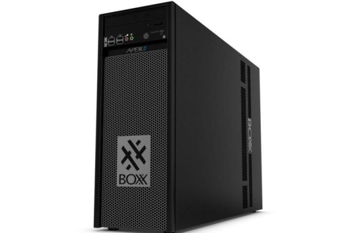 this boxx workstation packs 36 core xeon power five gpus apexx 5