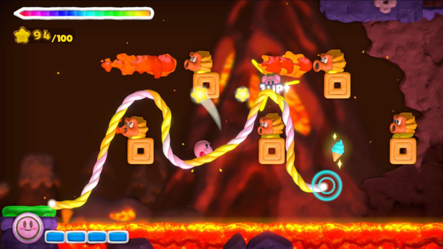 Kirby e a maldição do arco-íris captura de tela 5