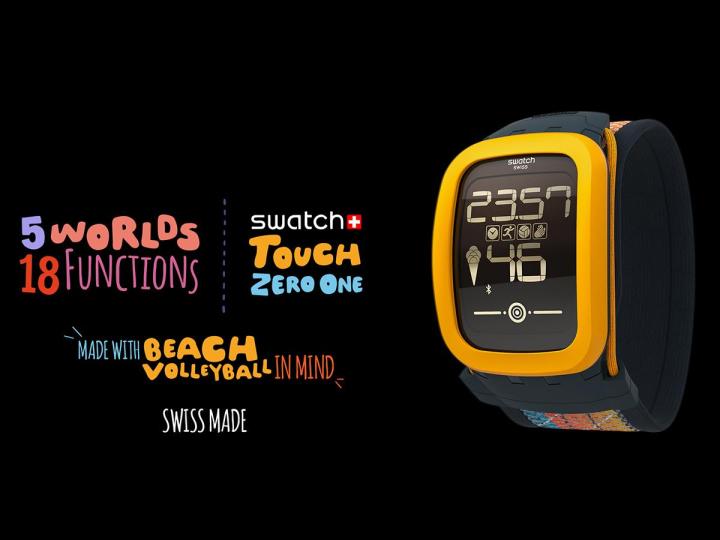 swatchs first smartwatch is for beach volleyball enthusiasts swatch big