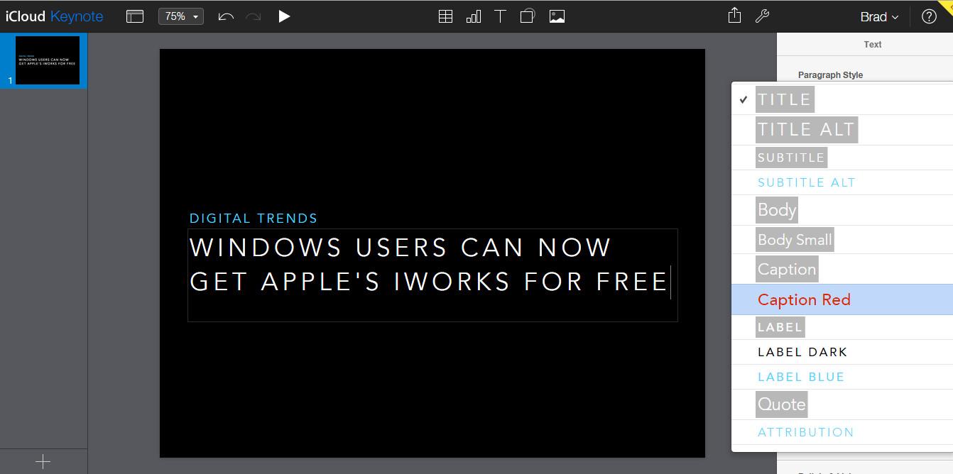 windows users can now get apples iworks free keynote from apple s on icloud