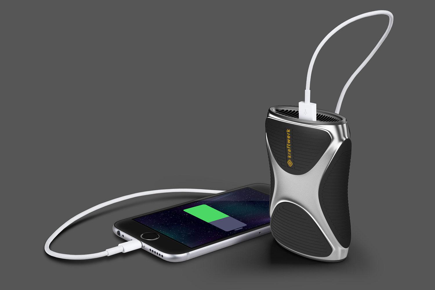 kraftwerk gas charge your devices gray phone charging