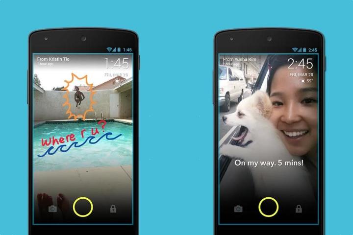 screenpop uses android lock screen huge canvas photo messages