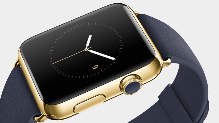 The 18-karat gold Apple Watch Edition.