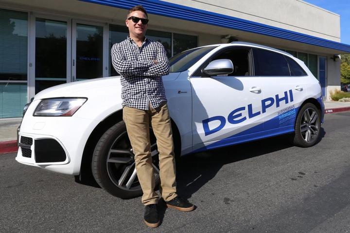 the self driving car heading on a 3500 mile coast to trip delphi