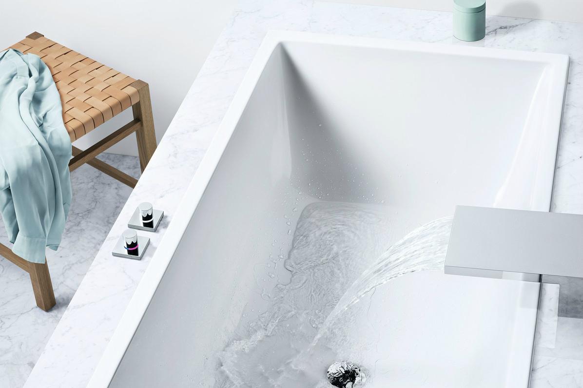 smart water digitizes flow and temperature dornbracht bath tub