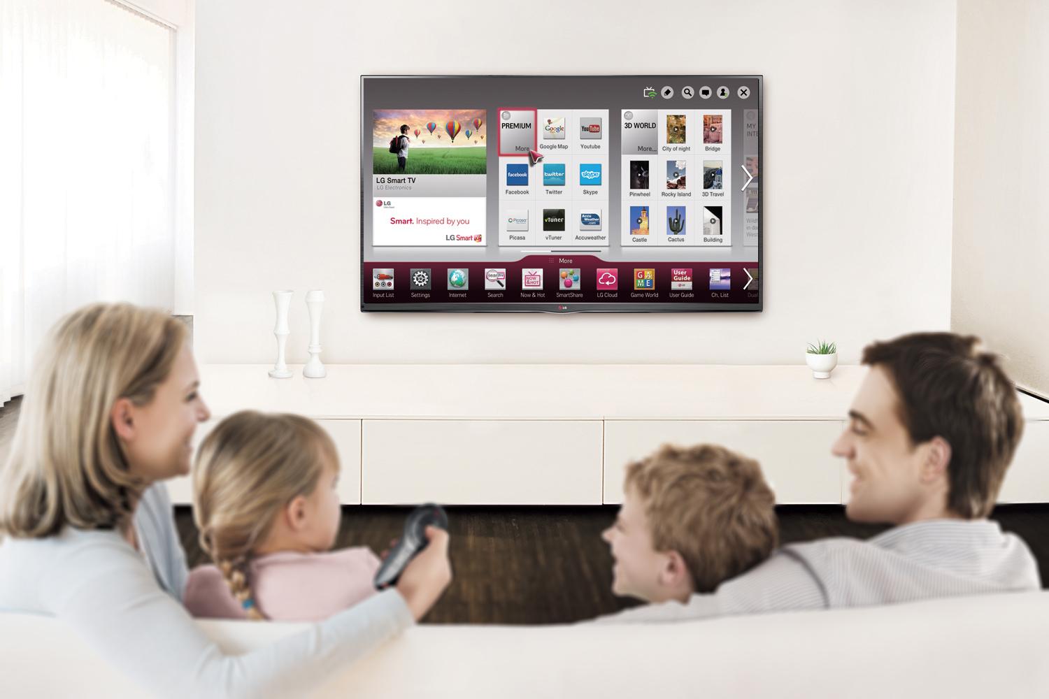 LG Smart TV interface example.