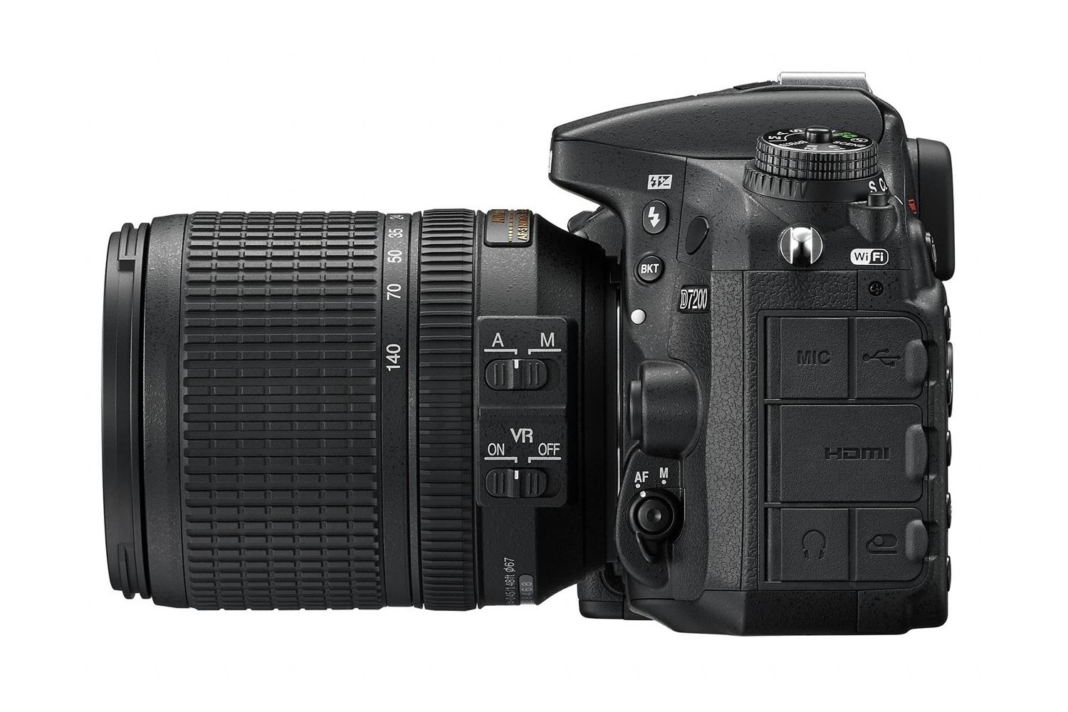 nikon pumps up its enthusiast dslr with enhanced image and movie capture d7200 18 140 left