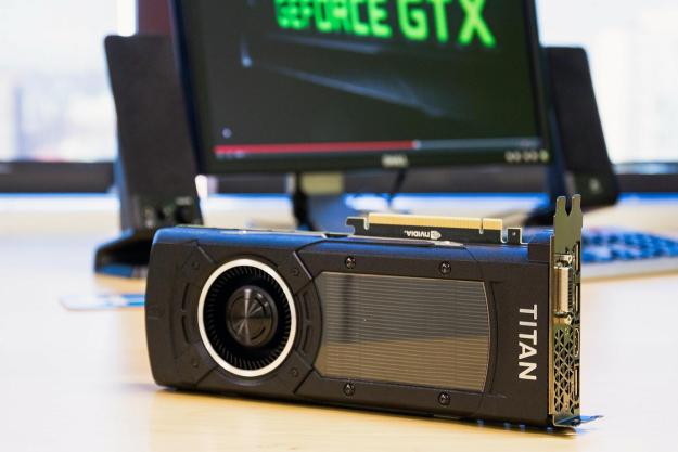 Nvidia Titan X video card angle