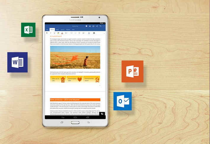 microsoft office ios android 100 million downloads on