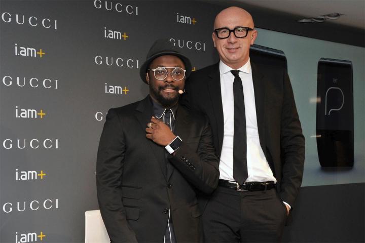Will.i.am with Gucci CEO Marco Bizzarri