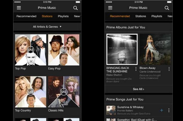 amazon prime music update adds pandora like stations