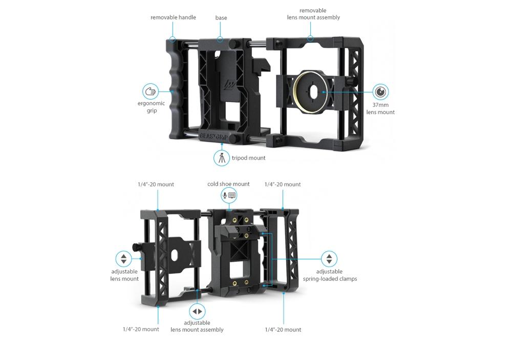 beastgrip pro rig turns regular smartphones into an interchangeable lens camera 3