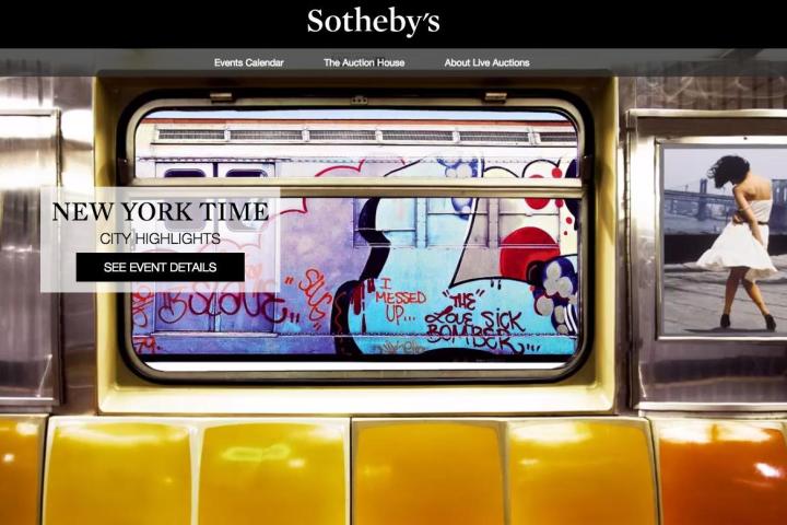ebay users start bidding during first live auction from sothebys