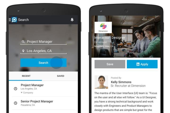 linkedin launches its job search app for android users
