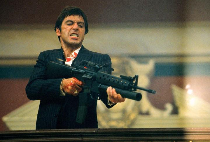 Al Pacino in Scarface.