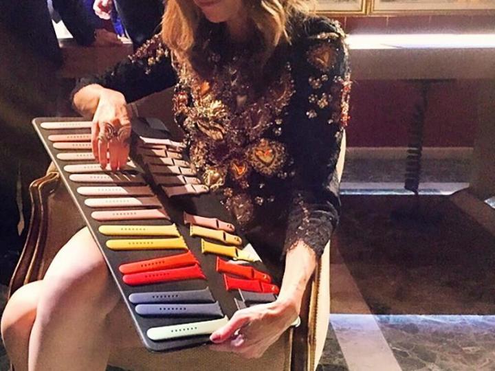 new apple watch straps spotted at official launch event in milan colours