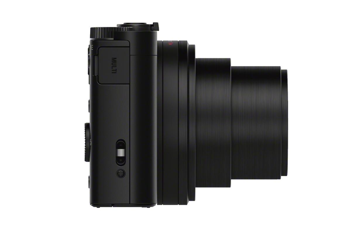 sony shows off engineering magic squeezes 30x lens and evf into compact camera dsc wx500 black side 1200