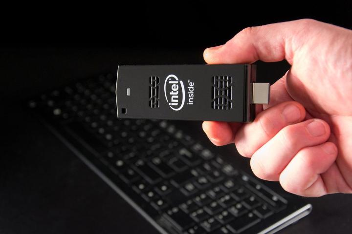 Intel Compute Stick in hand