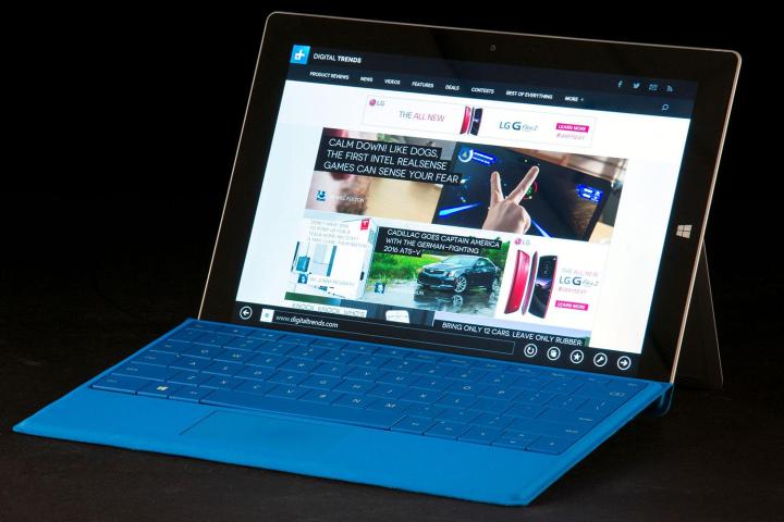 Microsoft Surface 3 front angle