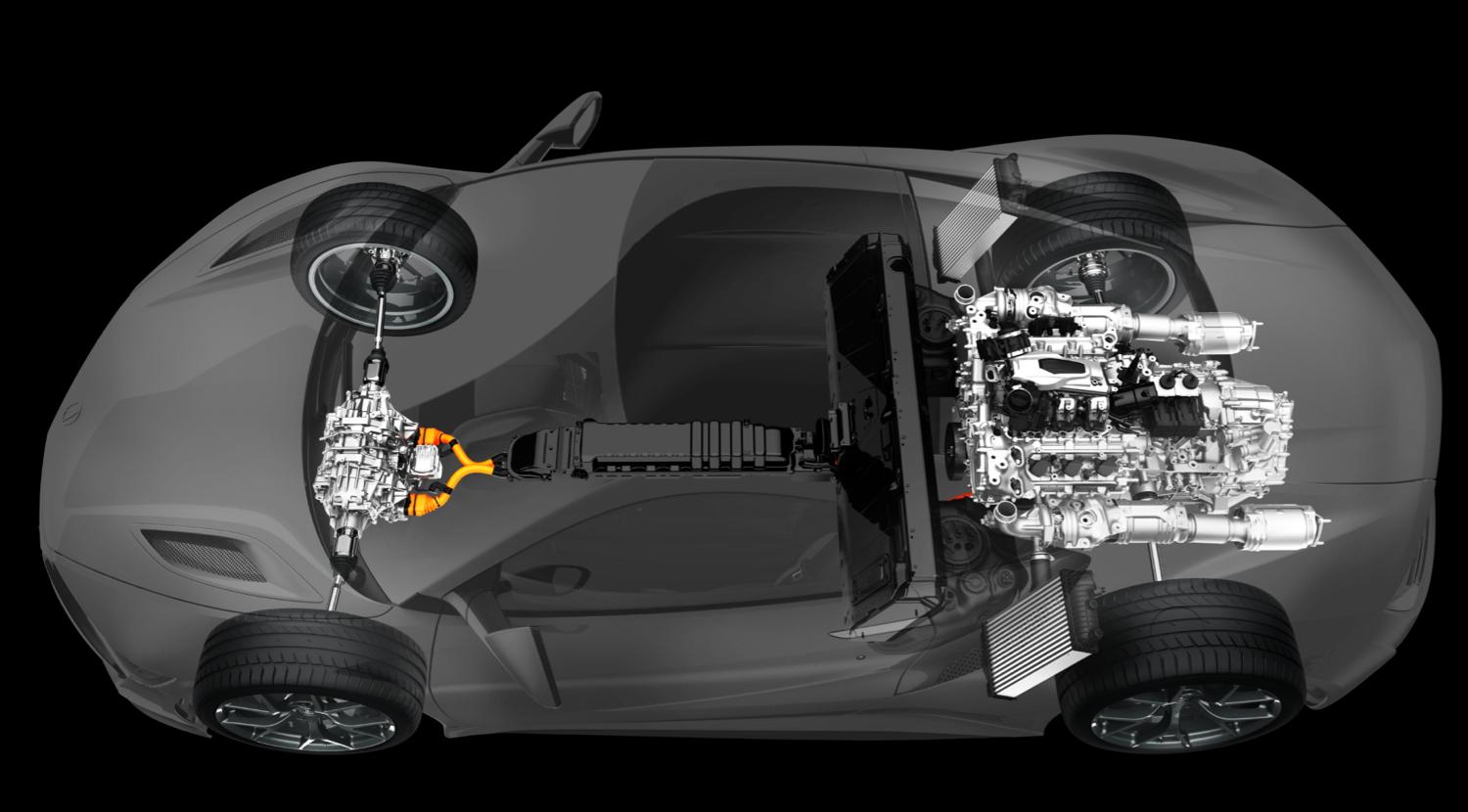 2016 Acura NSX Power Unit Layout