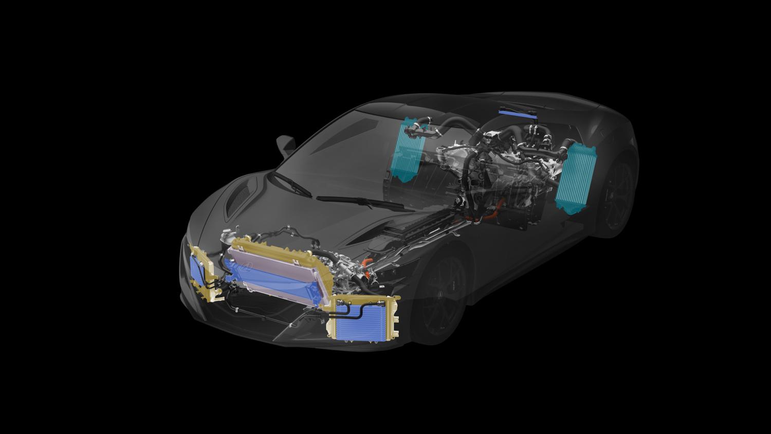 2016 Acura NSX Total Airflow Management, Powertrain & Heat Exchangers
