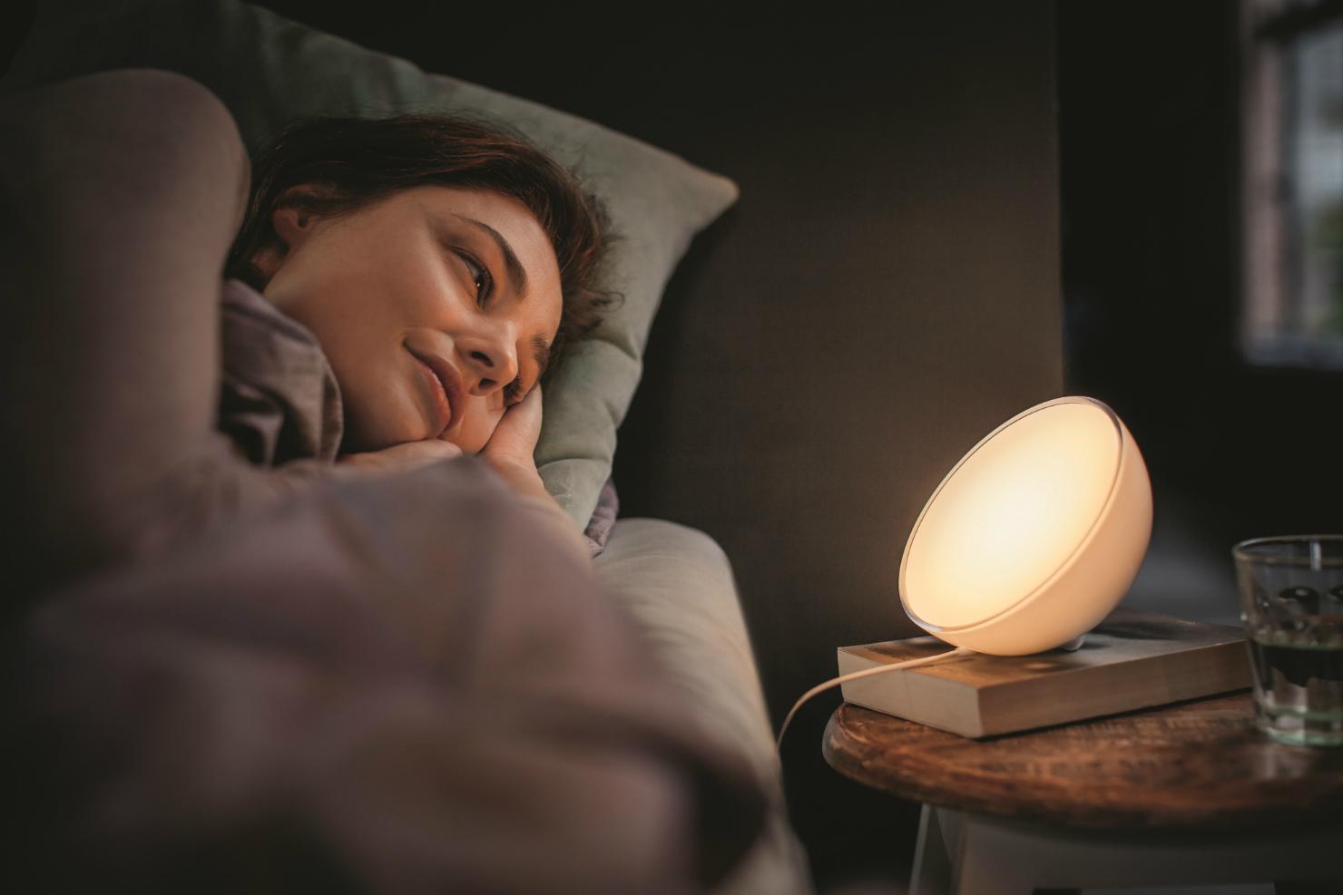 philips hue go is a nifty looking portable led light bed