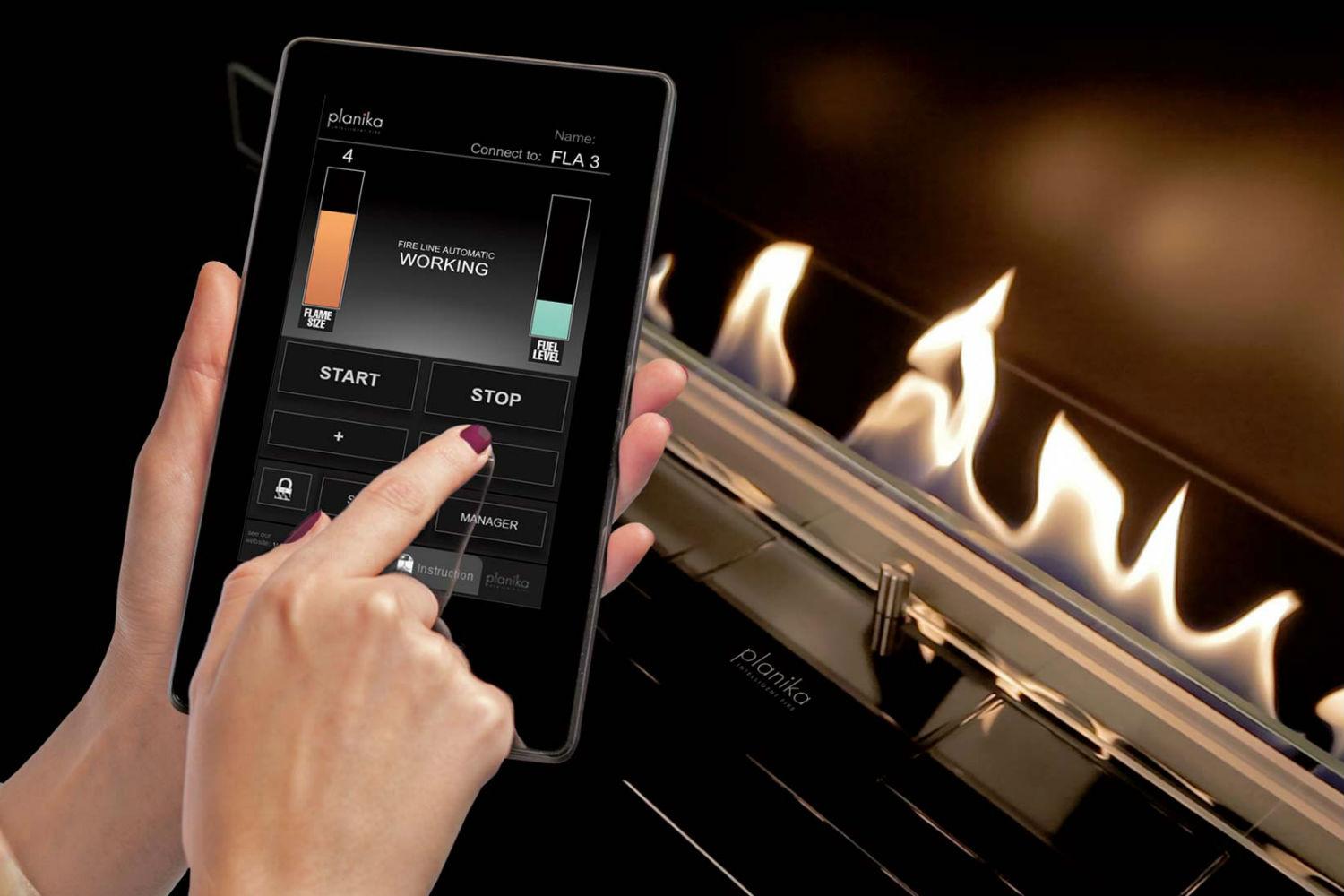 planikas new fireplace is smart and chimney less planika app