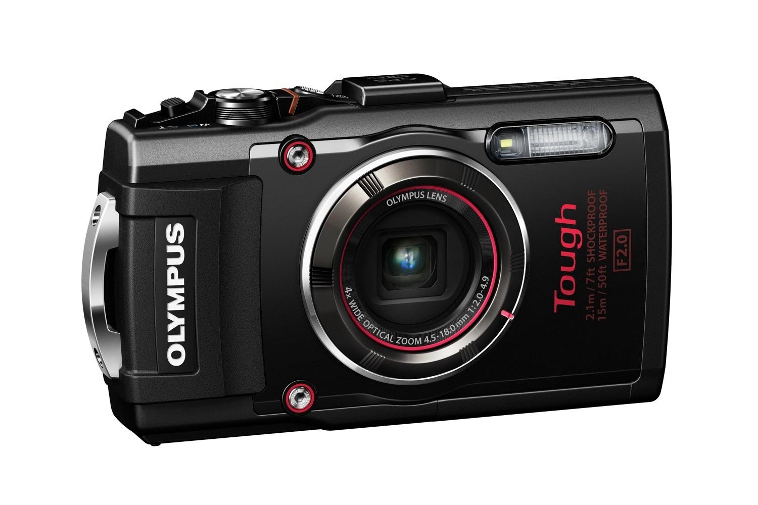 olympus tg 4 is first rugged compact to shoot uncompressed raw photos blk left side