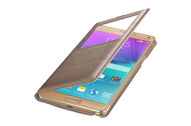 best galaxy note 4 cases s view flip cover screen 650x429