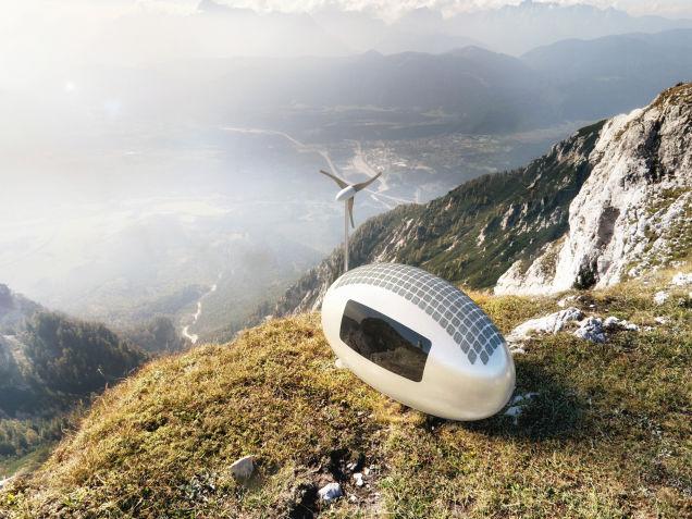 ecocapsule solar wind powered mobile home 1