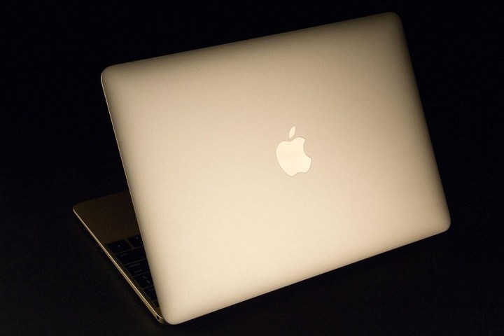 Apple MacBook Gold 2015 back angle full