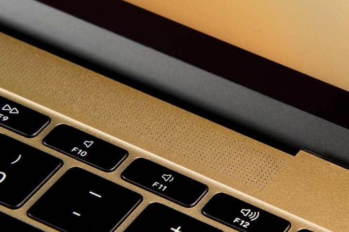 Apple MacBook Gold 2015 speaker grill 2