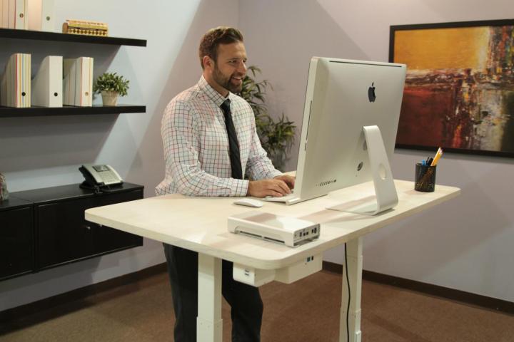 the autonomous desk is a standing that talks talking