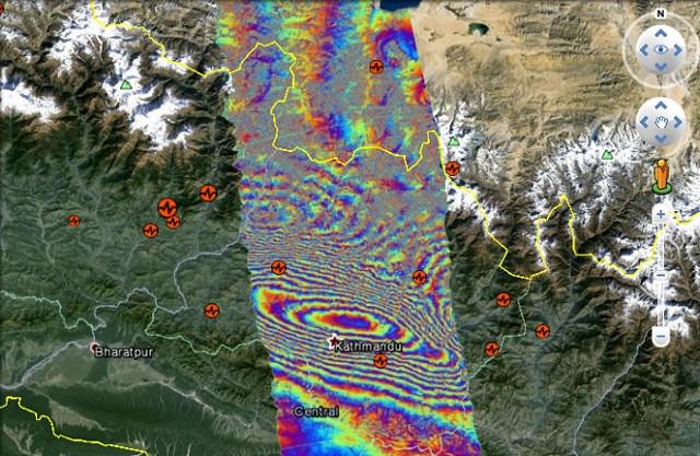 new satellite images shed light on the 7 8 magnitude nepal earthquake earthquakeheader