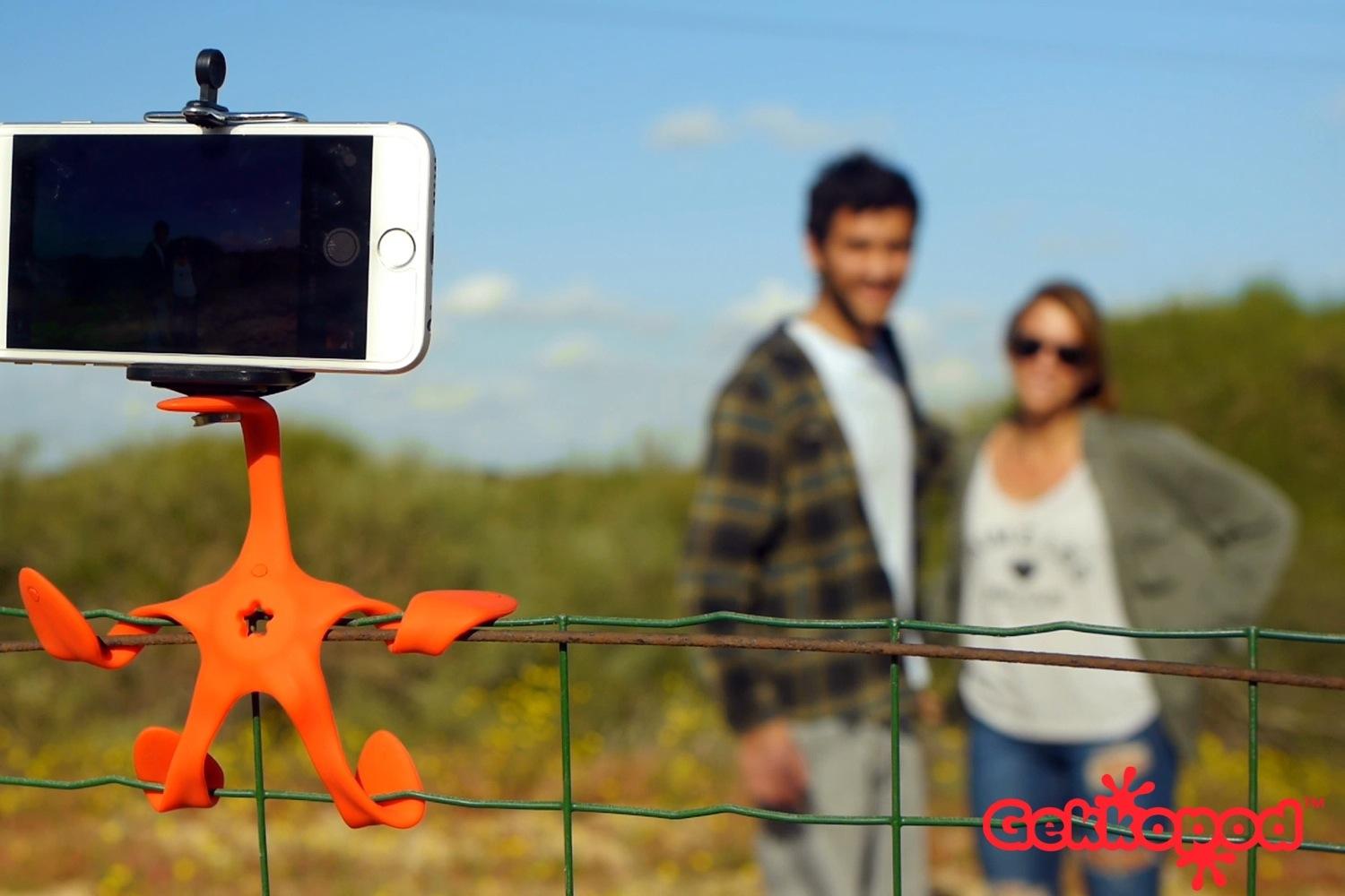 you can mount a camera or phone onto almost anything with the gekkopod 5