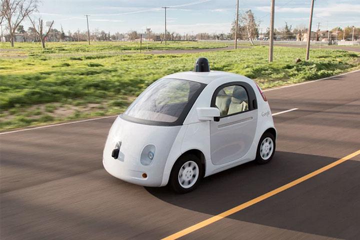 google self driving car public roads streets in summer