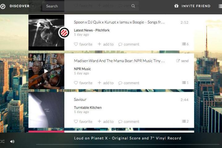 kollekt fm is a rss reader for music screenshot
