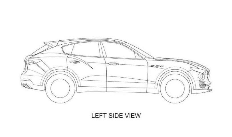 Maserati Levante patent drawings