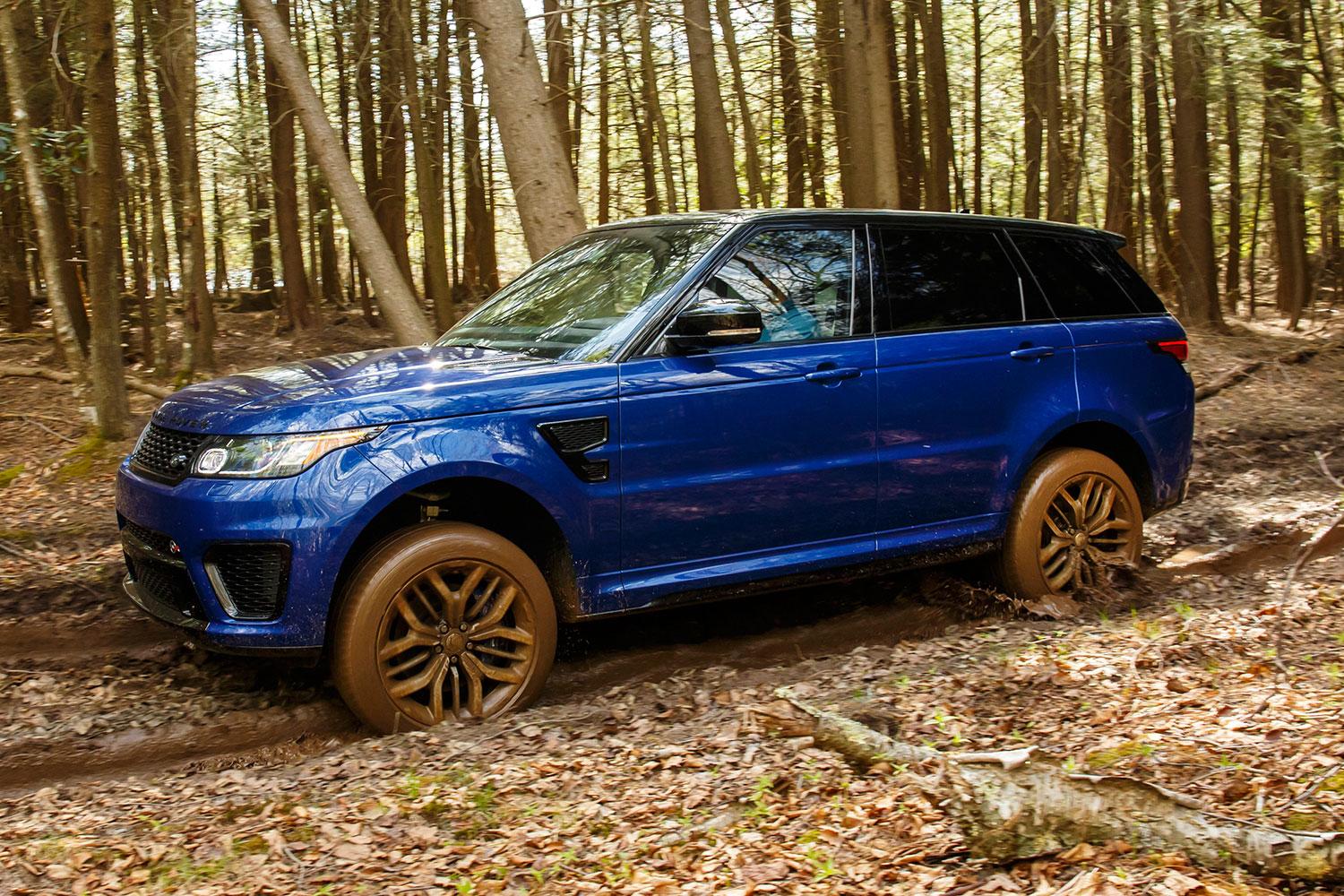 2016 Range Rover SVR forest side